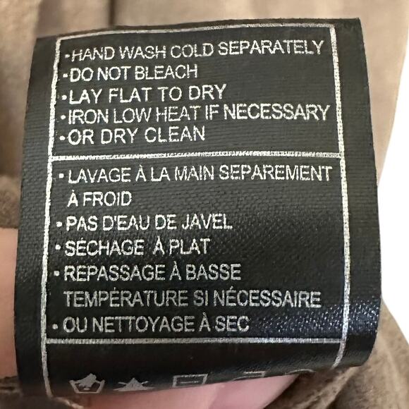 Women's BB DAKOTA Open Waterfall Faux Suede Long Sleeve Mocha Jacket Large - Picture 6 of 8